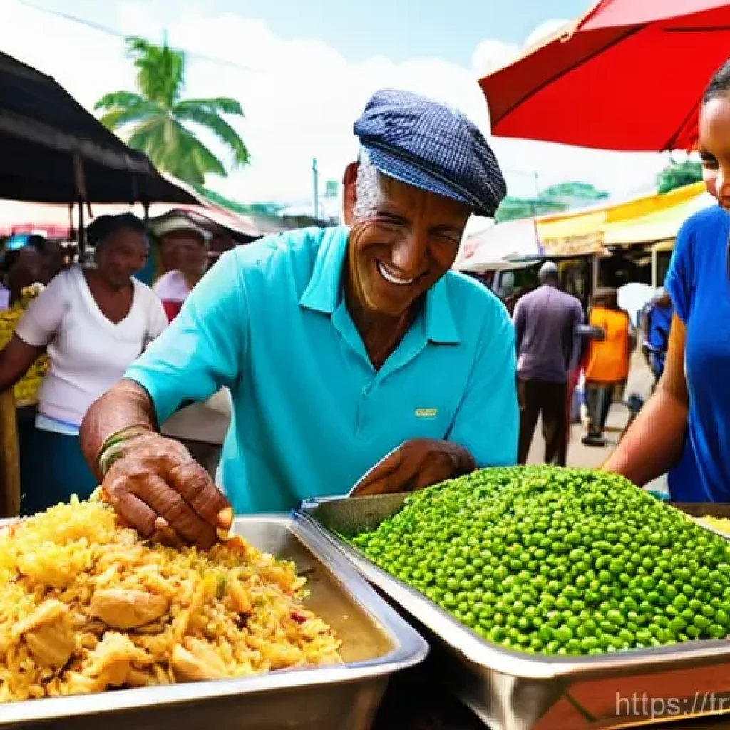 킹스턴 여행 필수 정보 - **Vibrant Kingston Market Experience**
A bustling outdoor street market scene in Kingston, Jamai...