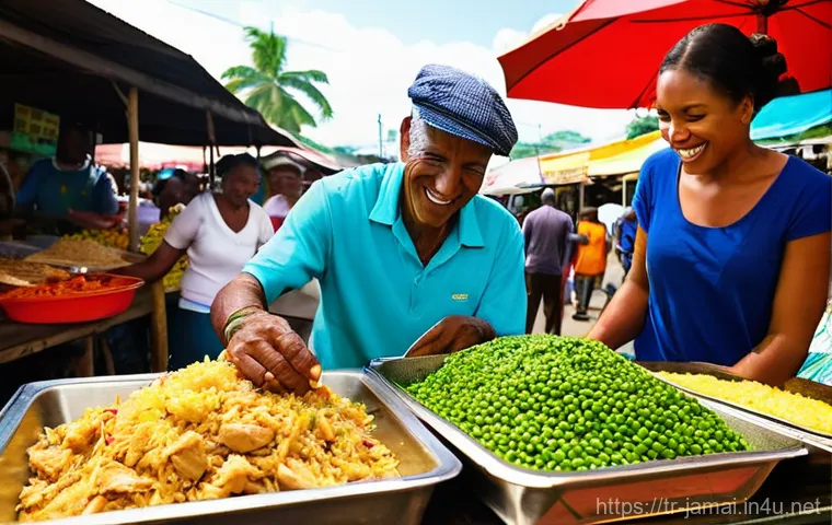 킹스턴 여행 필수 정보 - **Vibrant Kingston Market Experience**
A bustling outdoor street market scene in Kingston, Jamai...